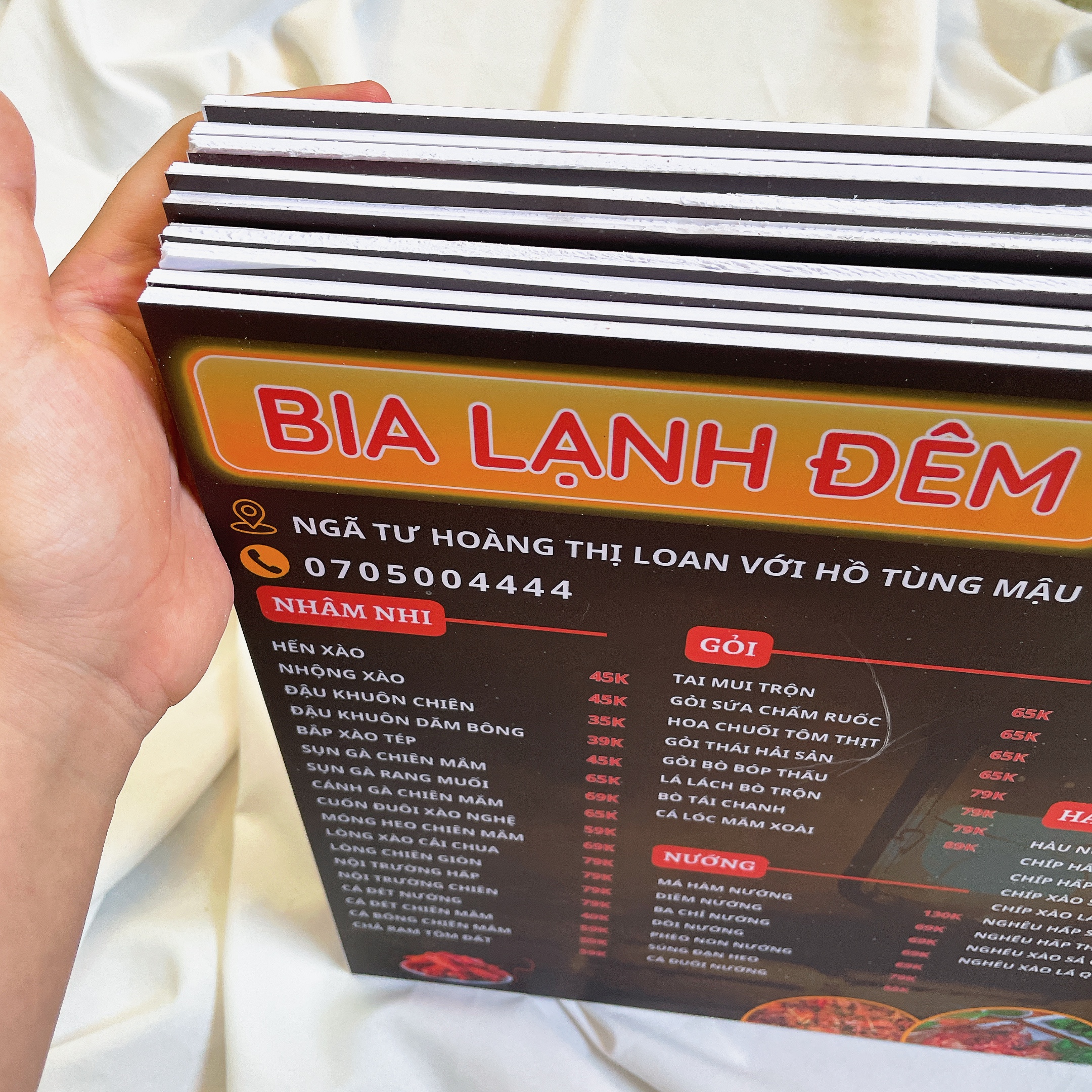 Dịch Vụ In  menu, bảng giá bồi fomex  Giá Rẻ tại In Ấn BOVA