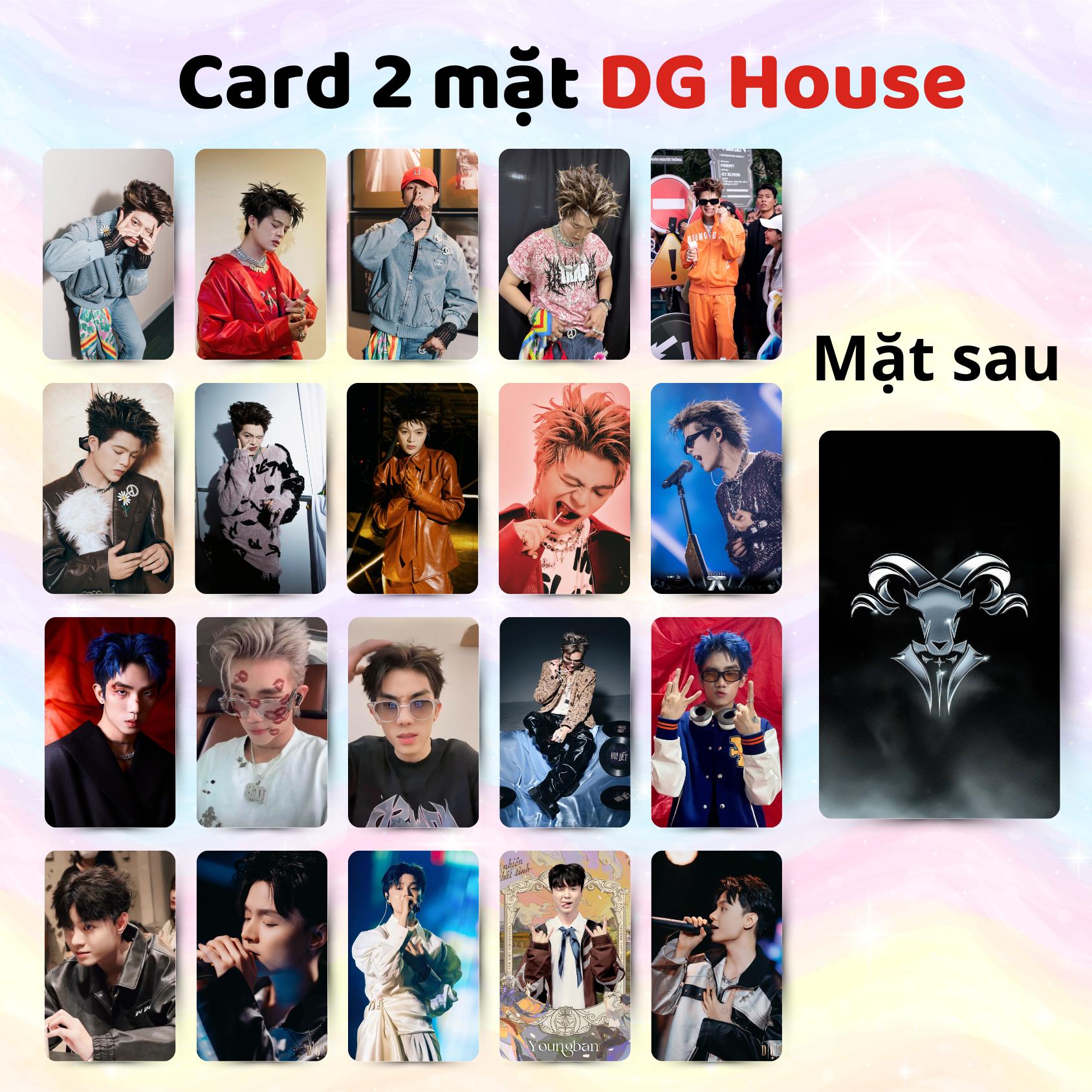 DG House - Card Bo Góc 2 Mặt Bộ 10 Card Size 5,5x9cm Mẫu Đa Dạng Cho Fan Hâm Mộ